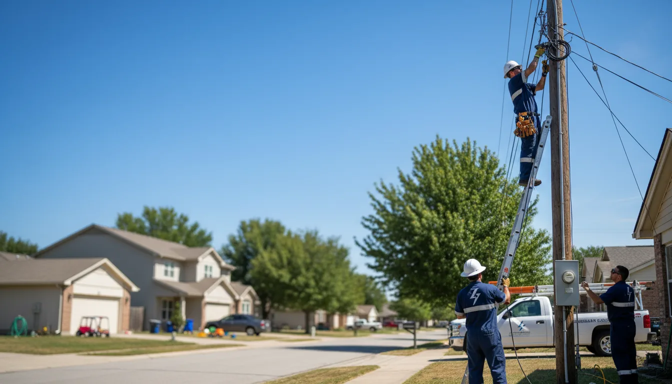 Residential electrician providing installation services in Hanover, WV